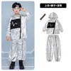 Día de Año Nuevo Ropa de Performance para Niños Hip-Hop Niños y Niñas Tecnológico Robot IA Traje de Ropa de Performance Espacial Ropa de Hip-Hop de Moda