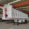 Venda de semirreboque basculante traseiro tipo caixa de 60 toneladas, 2/3 eixos, para transporte de areia, cascalho e pedra, reboque basculante transfronteiriço