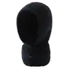 Suéter de Lã Quente Unissex de Inverno com Capuz que Protege o Pescoço Cachecol Gola Falsa Balaclava Comprimento Estendido