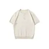 Ropa para Hombre Fengshe / Camiseta de Manga Corta Estilo Old Money para Hombre Verano 2026 Nueva Camisa de Punto de Media Manga Retro Japonés