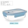 Fiambrera de Vidrio Transparente, Bol de Vidrio, Contenedor de Almacenamiento de Alimentos, Fiambrera Resistente al Calor para Microondas, Sellado para Almacenamiento en Refrigerador, Conservación de Alimentos Congelados, Estilo Chino