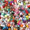 Contas de plástico acrílico de estilo misto e cores variadas para artesanato DIY, correntes de celular, pulseiras e colares, fornecidas pelo fabricante