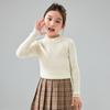 Suéteres de Lana Peinada Pura Lavables a Máquina para Niños y Niñas, Suéteres de Rayas para Usar Debajo, Jerseys de Cachemira para Bebé
