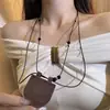 Collar Decoración Bolso de Media Luna Diseño Accesorios de Moda Bolso Mini de Cuello Estilo Nuevo 2024