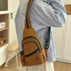Bolso de pecho multifuncional, mochila unisex, bolso cruzado deportivo casual, bolso para botella de agua de color sólido, bolso de un solo hombro, bolso para estudiante de ciclismo
