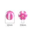Contas Acrílicas Bicolores Melancia 12mm Redondas Feitas à Mão DIY Miçangas Corrente de Celular Pingente Pulseira Contas Soltas Acessórios