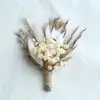 Flores Preservadas Transfronteiriças de 12cm, Gipsofila, Flores Secas de Capim-dos-Pampas, Pequeno Buquê, Presente de Lembrança para o Dia dos Namorados e Dia dos Professores