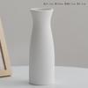Jarrón de flores secas decorativo simple y creativo nórdico blanco Shumen para el hogar, mesa de comedor moderna, adornos florales para sala de estar