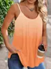 Ropa para Mujer de Tallas Grandes Transfronteriza Europea y Americana Estilo Degradado Tirantes Finos Camisola Fruncida Producto Nuevo 2026 Venta Caliente Transfronteriza