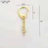 Pequeño llavero colgante de aleación de zinc con hebilla C, accesorios de cadena con hebilla C, accesorios para llavero de joyería DIY, fábrica en stock