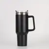 Taza de Coche Generación Transfronteriza de 40 oz Termo de Acero Inoxidable 304 Taza de Coche Conveniente para Exteriores con Popote