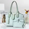 Set de Bolso Vintage Texturizado Madre e Hijo 2026, Bolso Tote Grande de Capacidad para Viajes Diarios, Bolso Cruzado de Hombro Único Versátil para Mujer, Set de Dos Piezas