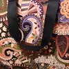 Bolsa de mano sin base con estampado Paisley y logo personalizado, bolsa de papel para tiendas de ropa, bolsa de regalo, bolsa de embalaje para compras al por mayor