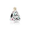 Jiaren Personalidad DIY Joyería de Cuentas Navideñas Aleación Diamante Árbol de Navidad Taza de Navidad Caja de Regalo Navideña Pulsera de Cuentas