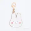 Pingente de gota de óleo de desenho animado rosa, pingente de liga em tom rosa, acessórios DIY, chaveiro decorativo, acessórios atacado
