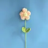 Buquê de Flores de Lã Acabadas Transfronteiriço, Flor Pompom Extra Grande, Flor de Lã Crochê, Flor Artificial, Buquê de Pompom Tricotado à Mão