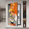 Pintura Decorativa Grande para Caixa de Medidor de Energia Elétrica, Pintura de Entrada de Luxo Leve para Cobrir o Interruptor Principal, Interruptor Elétrico, Caixa de Distribuição, Pintura Suspensa com Tampa Flip Vertical