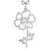 Venta caliente transfronteriza estilo coreano hueco flor de cumpleaños de 12 meses acero inoxidable DIY accesorios de joyería hechos a mano protección de color oro 18K
