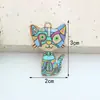 Accesorios de Joyería DIY de Gato Mecánico Colorido Transfronterizos, Joyería DIY Hecha a Mano de Lujo Ligero de Gama Alta, Accesorios de Joyería DIY de Goteo de Aceite