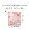 Suministrado directamente por el fabricante, pegatinas de azulejo 2D autoadhesivas tipo mosaico para cocina, pegatinas de pared impermeables y a prueba de aceite, pegatinas de azulejo con respaldo adhesivo