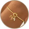 Pulsera con dijes de alfabeto de 26 letras, estilo europeo y americano transfronterizo, brillante, anudada, diseño de nicho, moderna y versátil, pulsera nueva