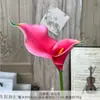 Lirio de cala de simulación de doble cabeza EVA tacto alta calidad accesorios de fotografía para el hogar decoración flor artificial flor de boda paisajismo