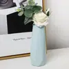 Vaso de Plástico Criativo Estilo Nórdico Vaso Losango Moderno Simples Anti-Queda Imitação de Porcelana Decoração de Casa Vaso de Flores
