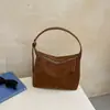 Otoño e Invierno Retro Gamuza Simple Bolso de Axila Tipo Dumpling Gamuza Sintética Pequeño Bolso de Mano Media Luna Bolso de Hombro para Viajes Diarios Bolso Cruzado Tendencia