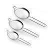 Herramientas para Hornear Cuchara de Acero Inoxidable Tamiz de Harina Material Metálico Tamiz de Aceite de Ala Ancha Tamiz de Sarga Trompeta 7.5cm