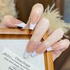 Parches Europeos y Americanos para Uñas Portátiles Aliexpress Venta Caliente Parches de Manicura Francesa Mate Uñas Postizas Portátiles Transfronterizas Venta al por Mayor
