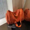 Bolsa de Bagagem Curta Cor Sólida Simples, Nova Bolsa de Viagem para Mulheres, Grande Capacidade, Bolsa Leve Portátil para Academia, Bolsa de Ombro Único Transversal