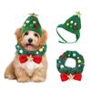 Nuevo Set de Decoración de Gorro y Bufanda Navideña de Amazon Ropa para Mascotas Otoño e Invierno Bufanda de Felpa para Babas Pajarita