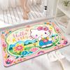 Original Sanrio hello KT Banheiro Lama Diatomácea Verdadeira Antiderrapante Absorvente Casa Desenho Animado Bonito Tapete de Chão