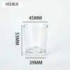 Venta al por mayor de fábrica Taza de vela de vidrio personalizada Portavelas de vidrio Frasco para velas Taza de fondo curvo Taza de vidrio para aromaterapia