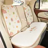 Cojín para Asiento de Coche de Seda Helada Transpirable con Dibujo de Lluvia Azul, Cojín para Asiento de Coche de Capibara Lindo, Cojín Universal para Asiento de Coche para las Cuatro Estaciones