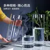 Ornamento cilíndrico reto de vidro de piso, vaso hidropônico transparente de vidro simples grande para flores de casamento e bambu da sorte