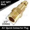 Conector rápido americano 1/4NPT 10 piezas de conector de rosca externa conector de rosca interna conector de tubo de aire cabezal de boquilla de aire