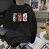 Sudadera de Algodón Tipo Terry Estilo Celebridad de Internet Marca de Moda 2025 para Hombre Holgada Cuello Redondo Estampada Top Básico Deportivo Nuevo Casual