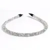 Diadema de Moda de Venta Caliente Transfronteriza, Completa de Diamantes, Delgada, Sencilla y Versátil, Diadema de Pedrería y Perlas, Accesorio para el Cabello para Salir