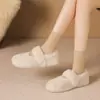 Zhr Son Calientes, Cómodos, Modernos, de Alta Gama, Pantuflas de Piel Suave, Novedad Invierno 2025 Versátiles para Usar Afuera Pantuflas de Algodón