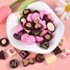 Brinquedos de Comida Simulada, Pequenos Acessórios de Resina de Chocolate, Acessórios para Laços de Cabelo DIY, Materiais para Capa de Celular, Acessórios de Cola de Creme, Acessórios de Cabelo