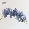 High-end 9 estilo europeu Phalaenopsis flor artificial casamento pano de seda flor falsa fotografia adereços enfeites de casa flores decorativas