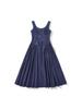 Vestido Longo Casual Básico Fresco com Alças e Bolsos para Mulheres, Estilo Minimalista Francês, Novo Estilo Verão 2025
