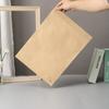 Saco de papel Kraft de tira de osso Saco de embalagem de vestuário Saco interno Saco de papel revestido de filme espessado À prova d'água Simples Cor sólida Auto-selante Saco
