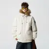 Chaqueta de Invierno para Hombre Estilo Americano Águila de Montaña plumón Algodón Abrigo de Invierno para Hombre Acolchado de Algodón Engrosado Chaqueta Abrigo de Algodón Hombre