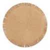 Temu mais vendido jogo americano tecido de papel redondo com renda isolante de calor e anti-escaldante jogo americano cor sólida tapete de mesa tapete decorativo ecológico