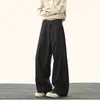 Pantalones casuales largos para hombre de estilo americano 2026, nuevos de alta gama, colección de otoño retro, corte holgado, versátiles, con buena caída, pierna recta