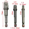 Xinsentuo 8 peças biela de esfera de aço conector de soquete sextavado elétrico biela de conversão AD com assento colorido