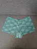 Calzoncillos tipo bóxer de encaje para mujer, de cintura media, transpirables, con bordes ondulados, sin costuras, no aprietan, disponibles en varios colores, suministro directo del fabricante, entrepierna de algodón puro