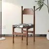 Silla de comedor de madera maciza vintage francesa estilo medieval, silla para uso doméstico con respaldo, banco, silla de ocio para uso doméstico estilo americano mediterráneo